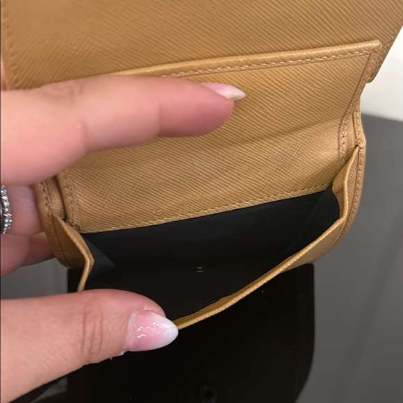 Prada Saffiano Leather Tri-Fold Wallet - Picture 8 of 10